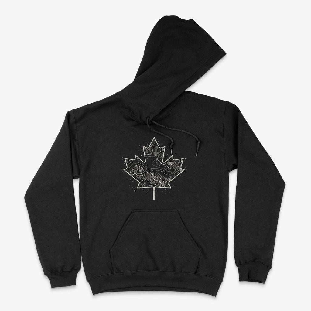 Canadiana - Topo Leaf - Dark Hoodie