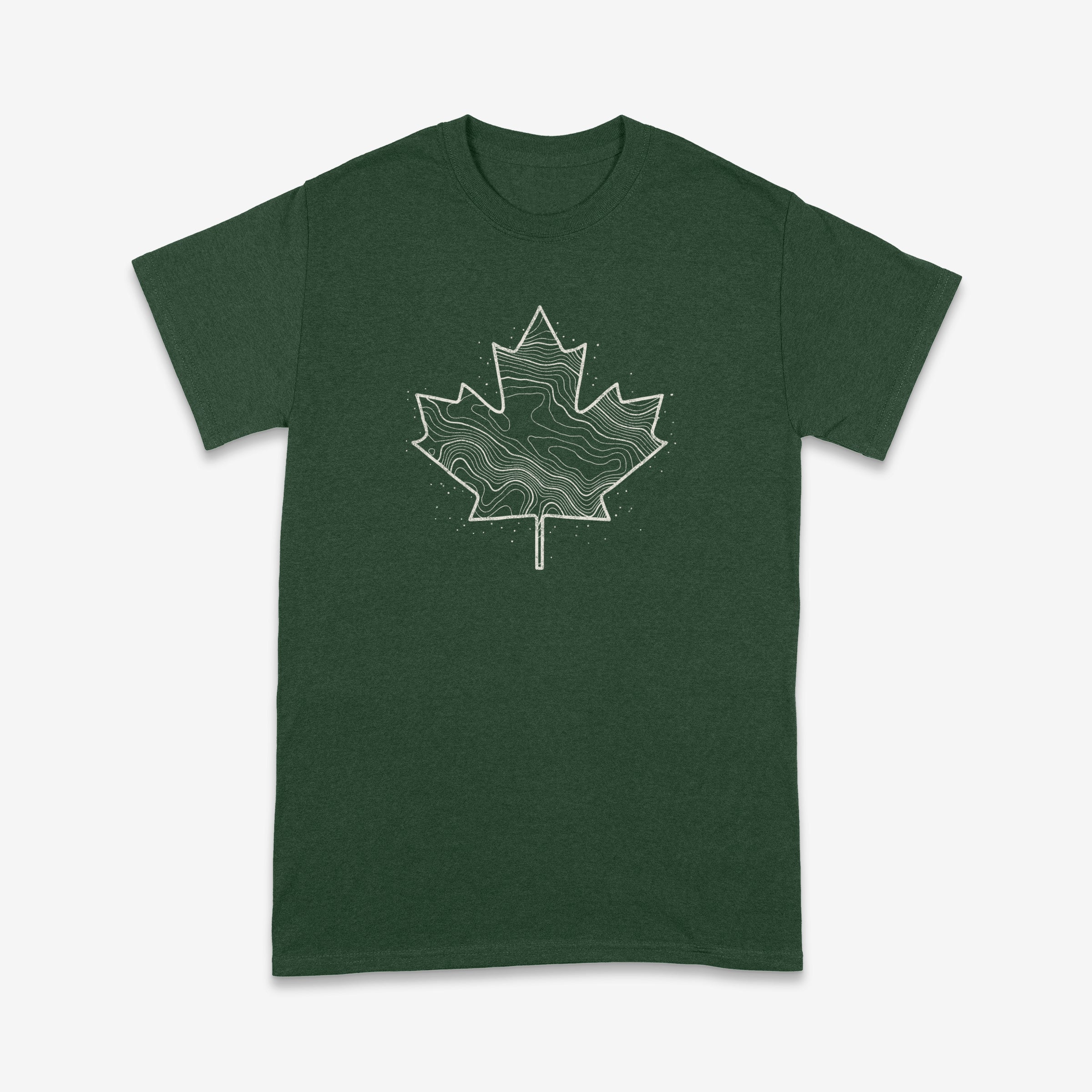 Canadiana - Topo Leaf - Dark T-Shirt