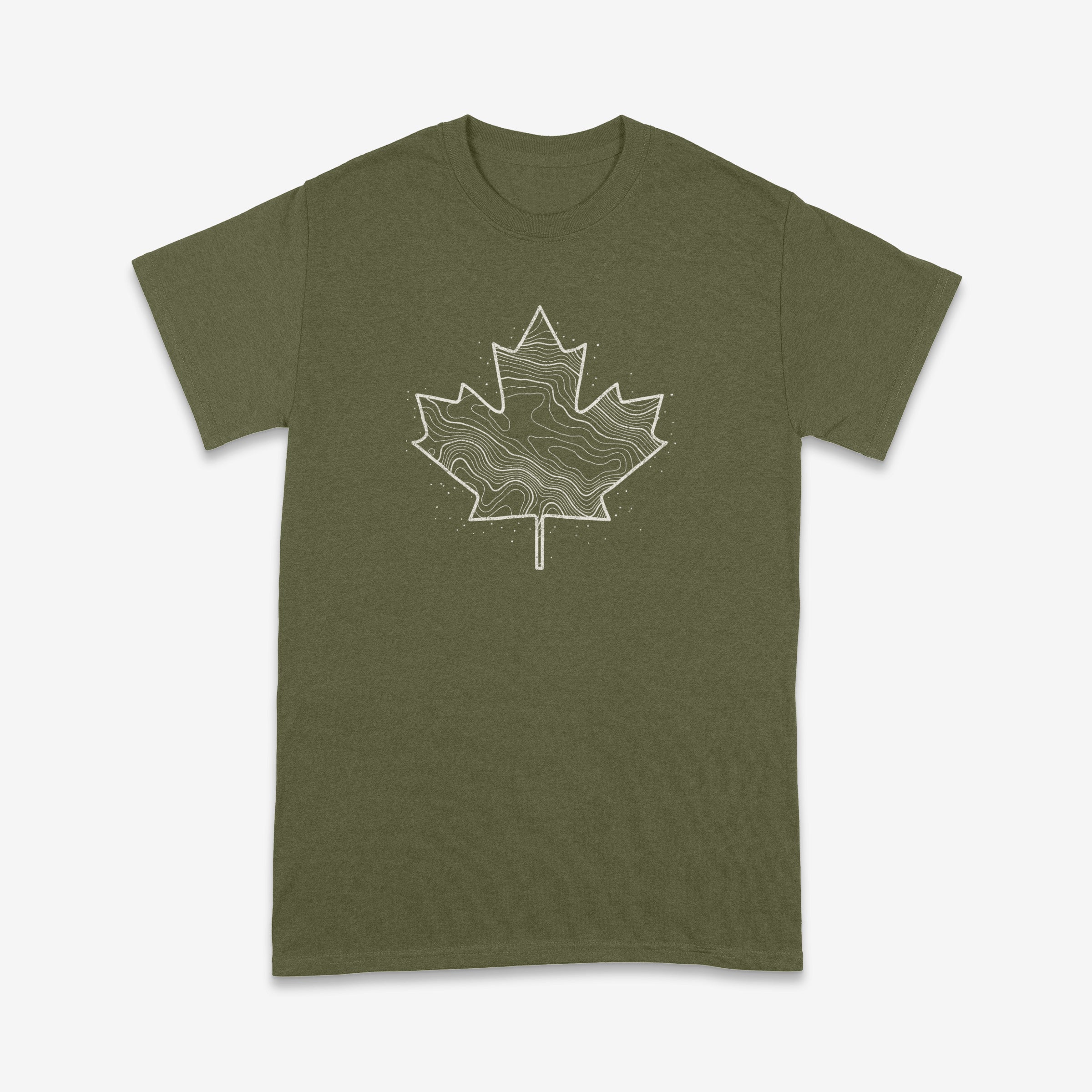 Canadiana - Topo Leaf - Dark T-Shirt