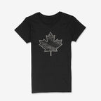 Canadiana - Topo Leaf - Women's Dark T-Shirt