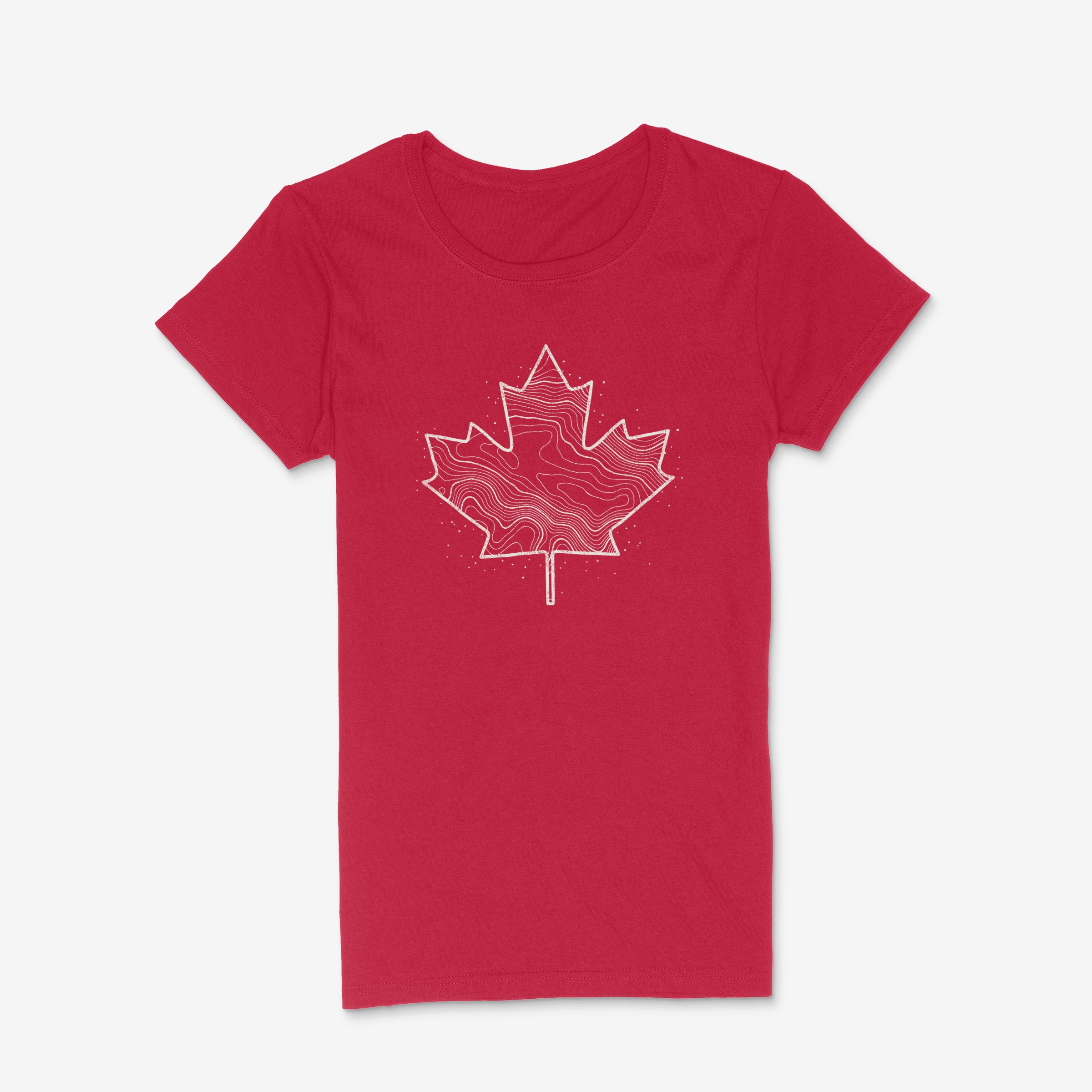Canadiana - Topo Leaf - Women's Dark T-Shirt