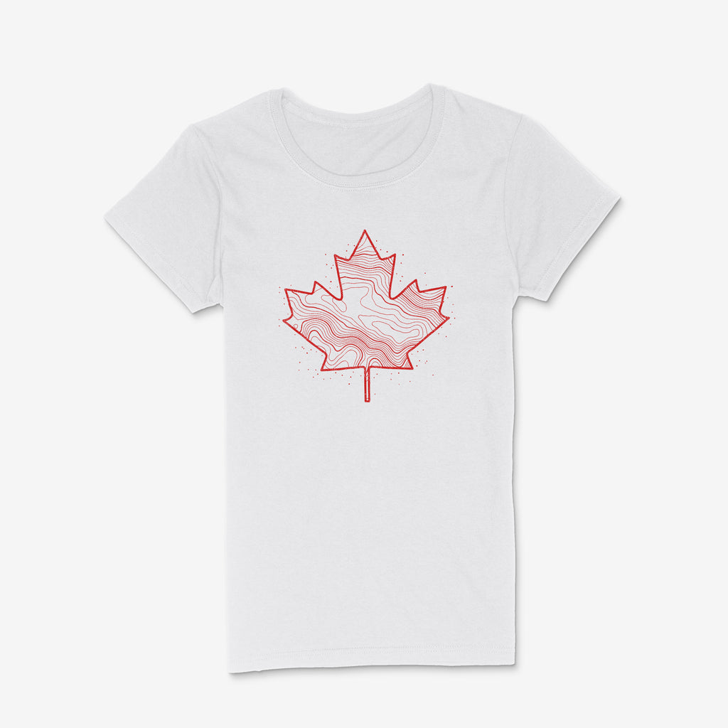 Canadiana - Topo Leaf - Women's Light T-Shirt