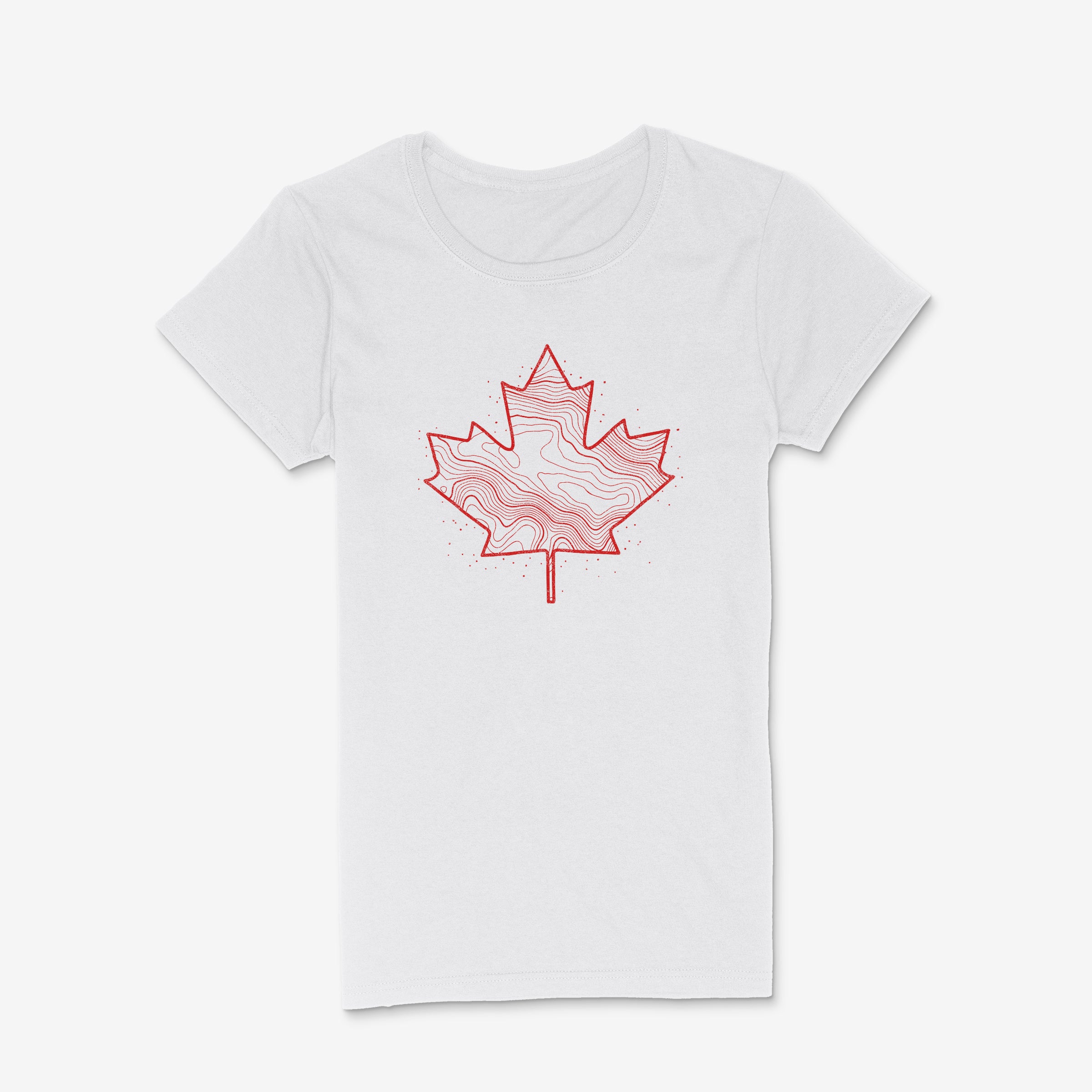 Canadiana - Topo Leaf - Women's Light T-Shirt