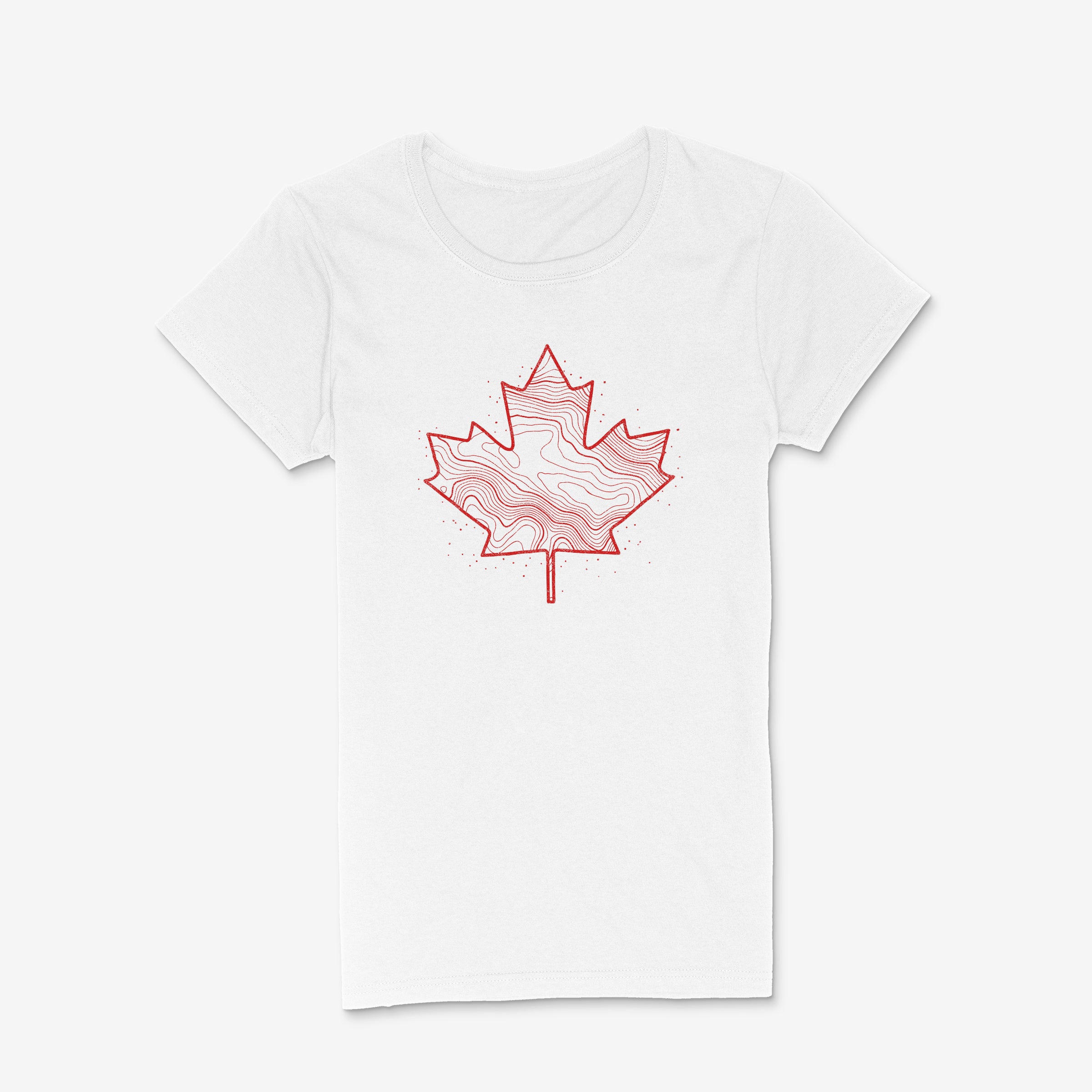 Canadiana - Topo Leaf - Women's Light T-Shirt