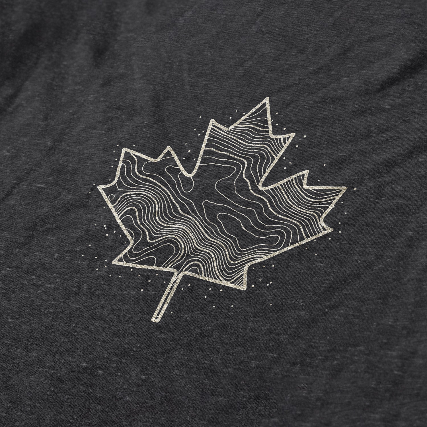 Canadiana - Topo Leaf - Dark T-Shirt