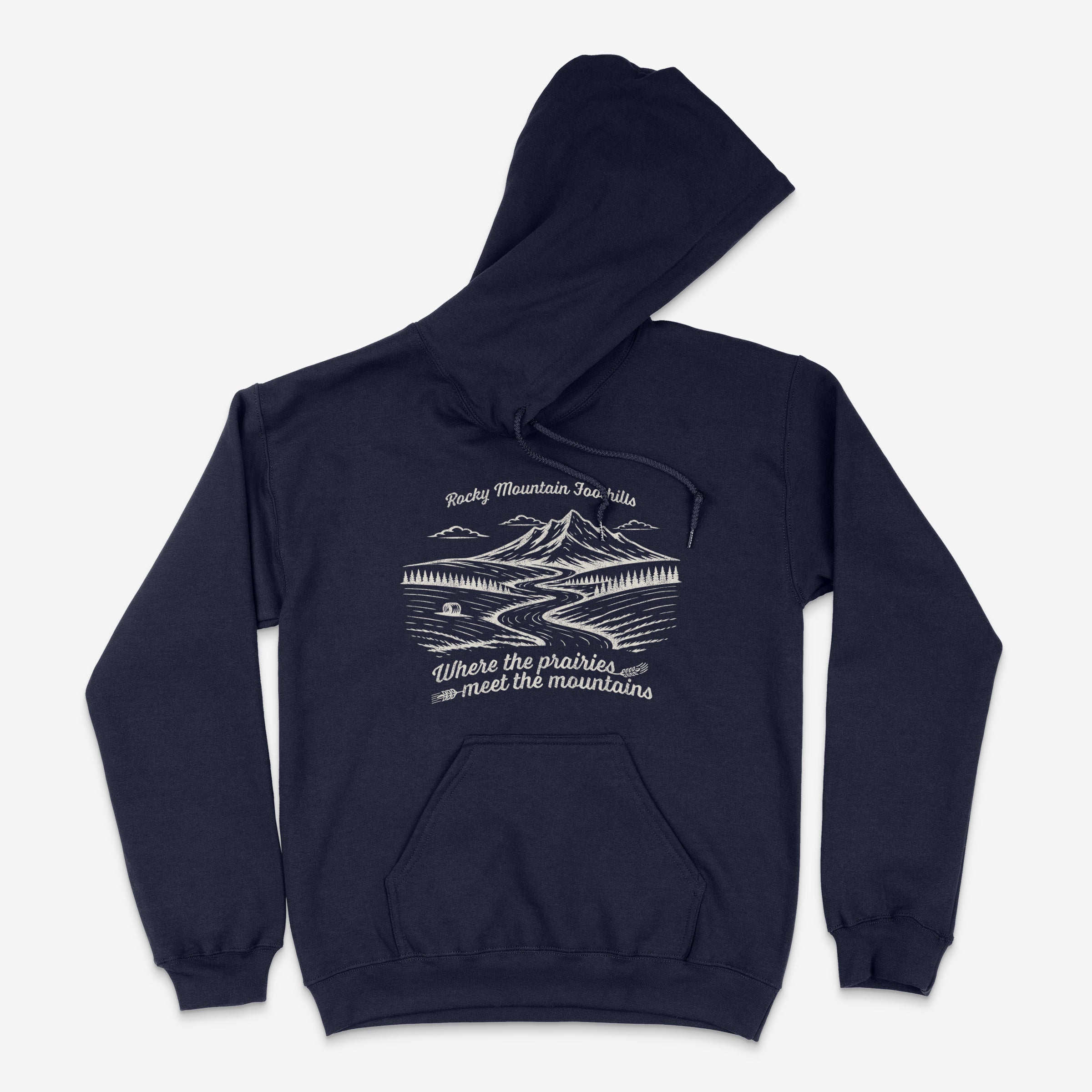 'Berta - Foothills Woodcut - Hoodie