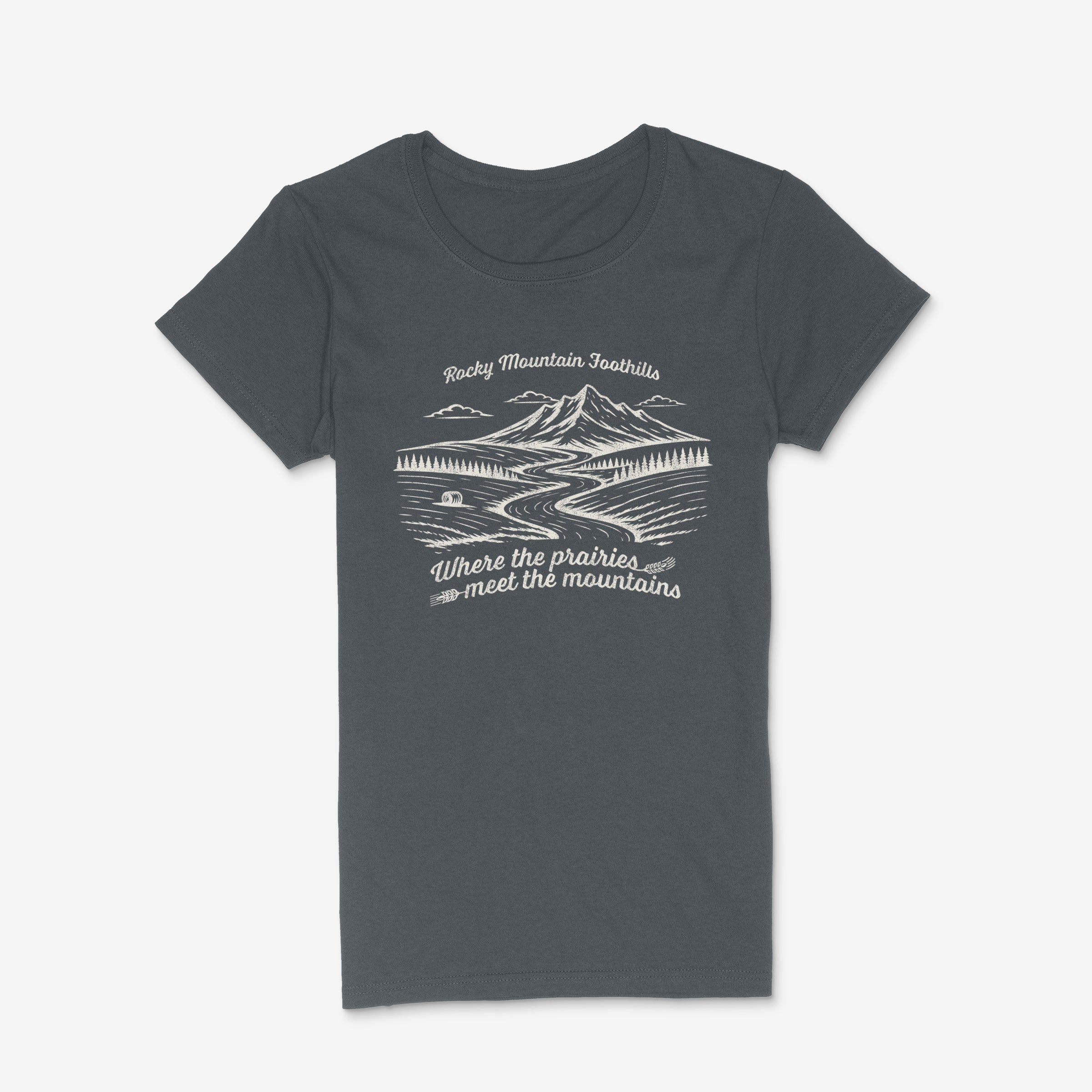 'Berta - Foothills Woodcut - Women's T-Shirt
